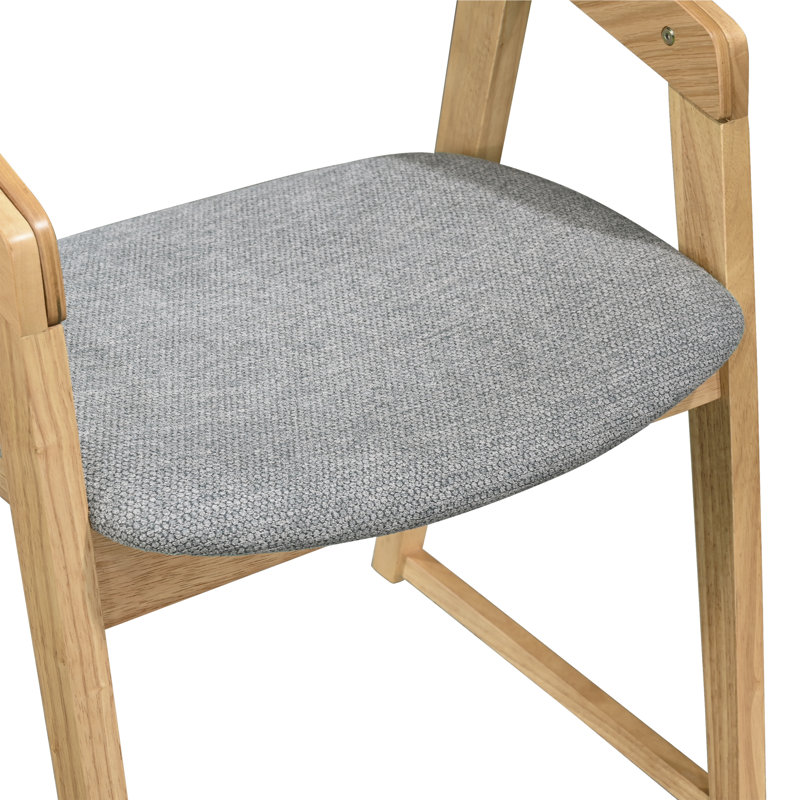Solid Wood Dining Set, 4, Oak