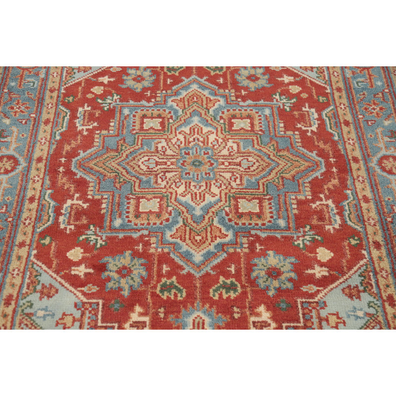 Tapis à motif géométrique indien 4 x 6