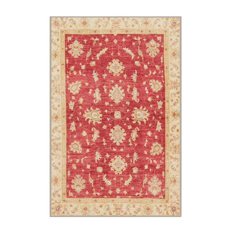 Tapis abstrait en chenille tissé à la machine, Rectangle 7 pi x 9 pi