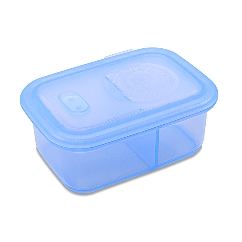 Verre en silicone 23,6 oz Contenant alimentaire, Bleu