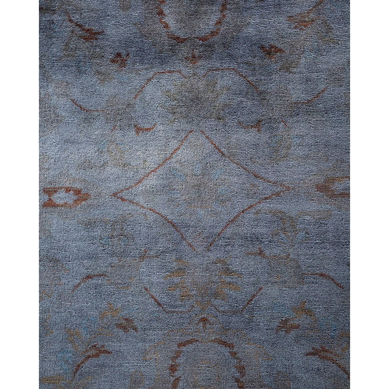 Tapis unique gris de 9 pi 1 po x 12 pi 1 po Yamin