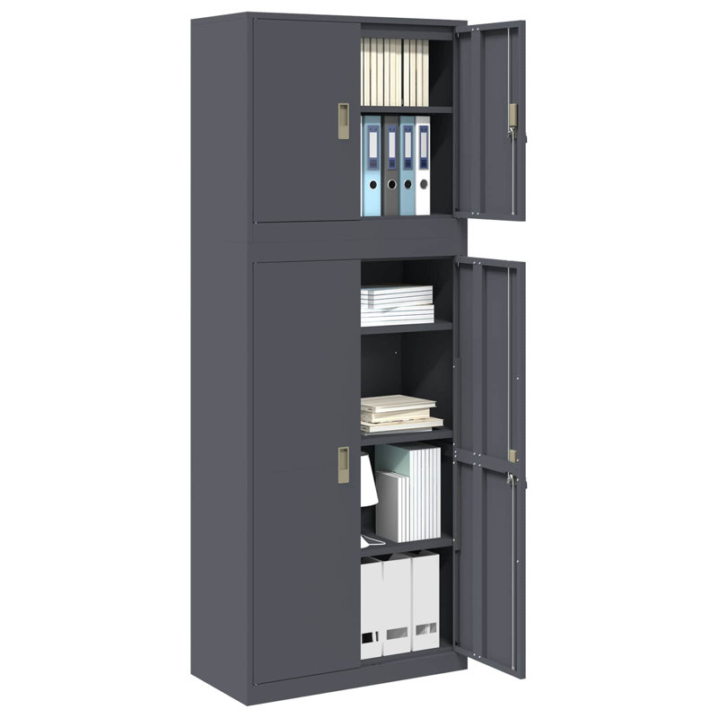 Storage Cabinet Steel Lockable, Anthracite