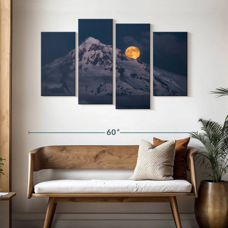 Lever de lune sur le mont Alvord, H 32 po x l 52 po