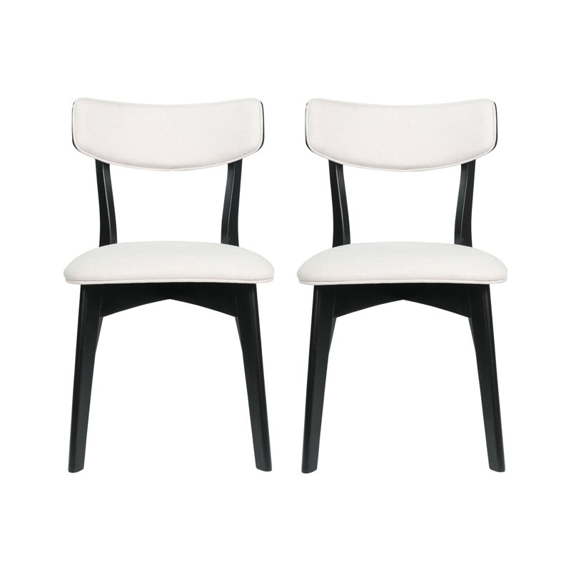 Chaise de salle à manger (ensemble de 2), Beige clair