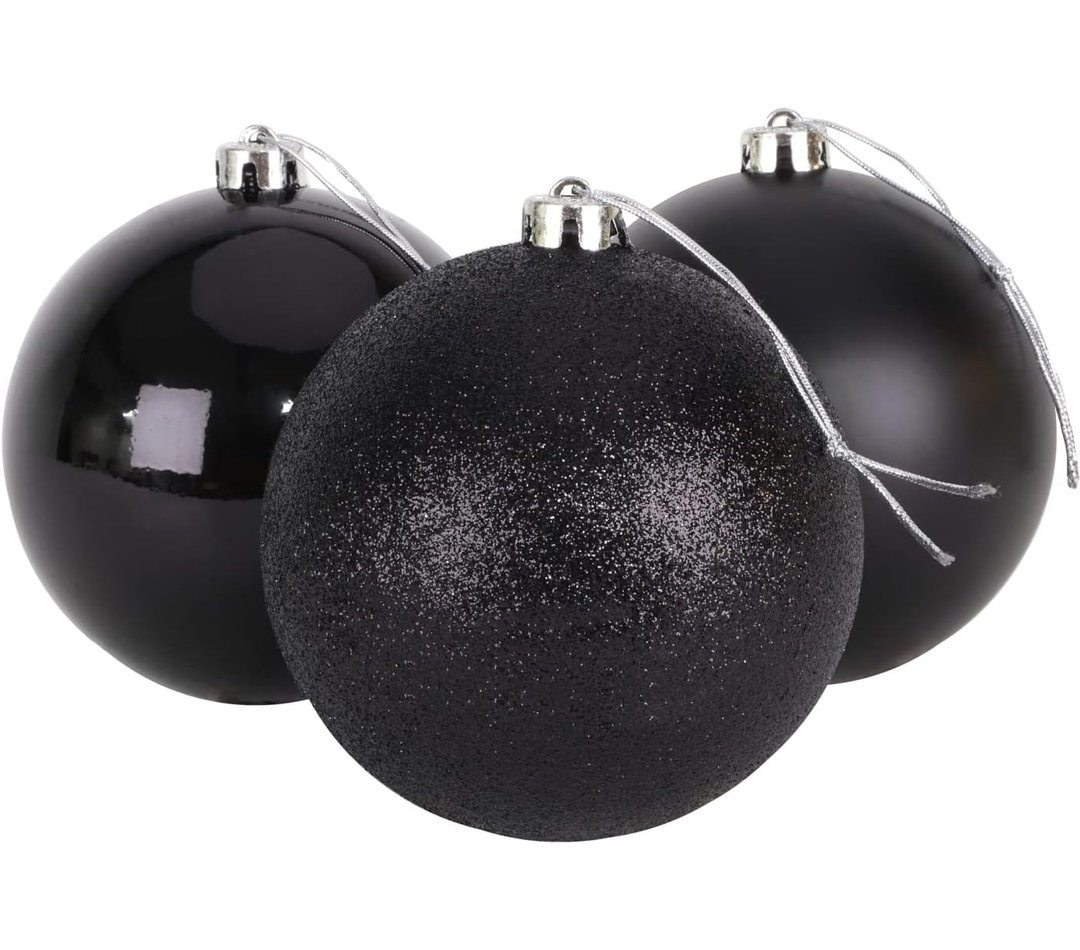 Baubles EMERALD GREEN 10CM 6PCS SET PVC