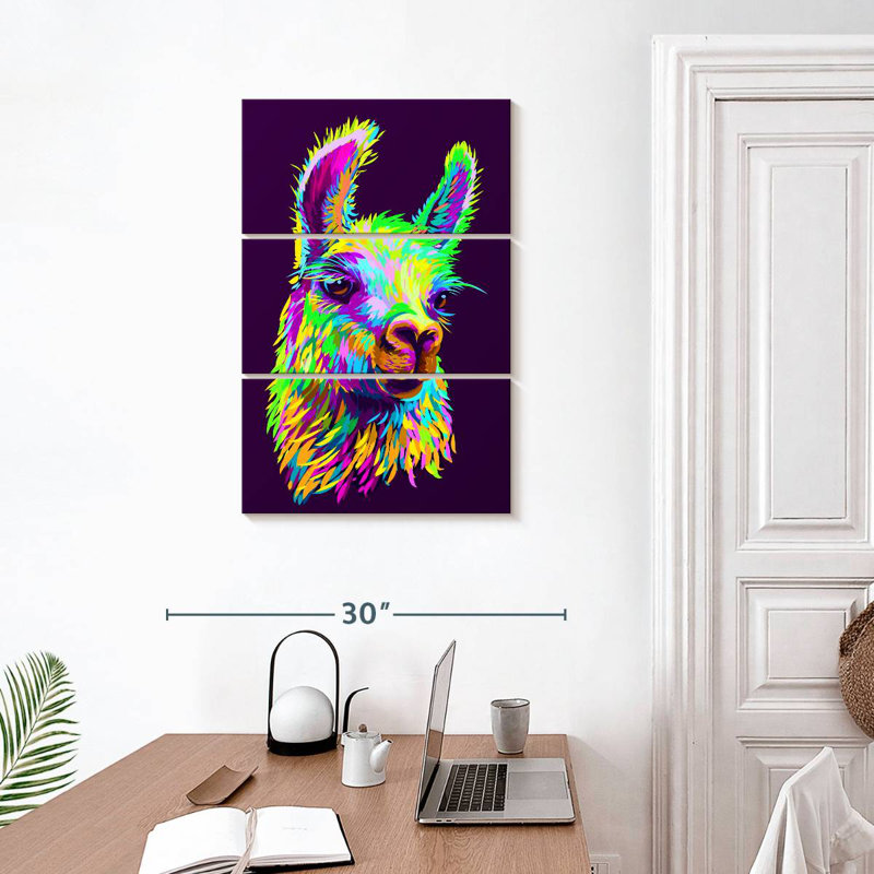 Lama abstrait Brampt, H 32 po x l 20 po