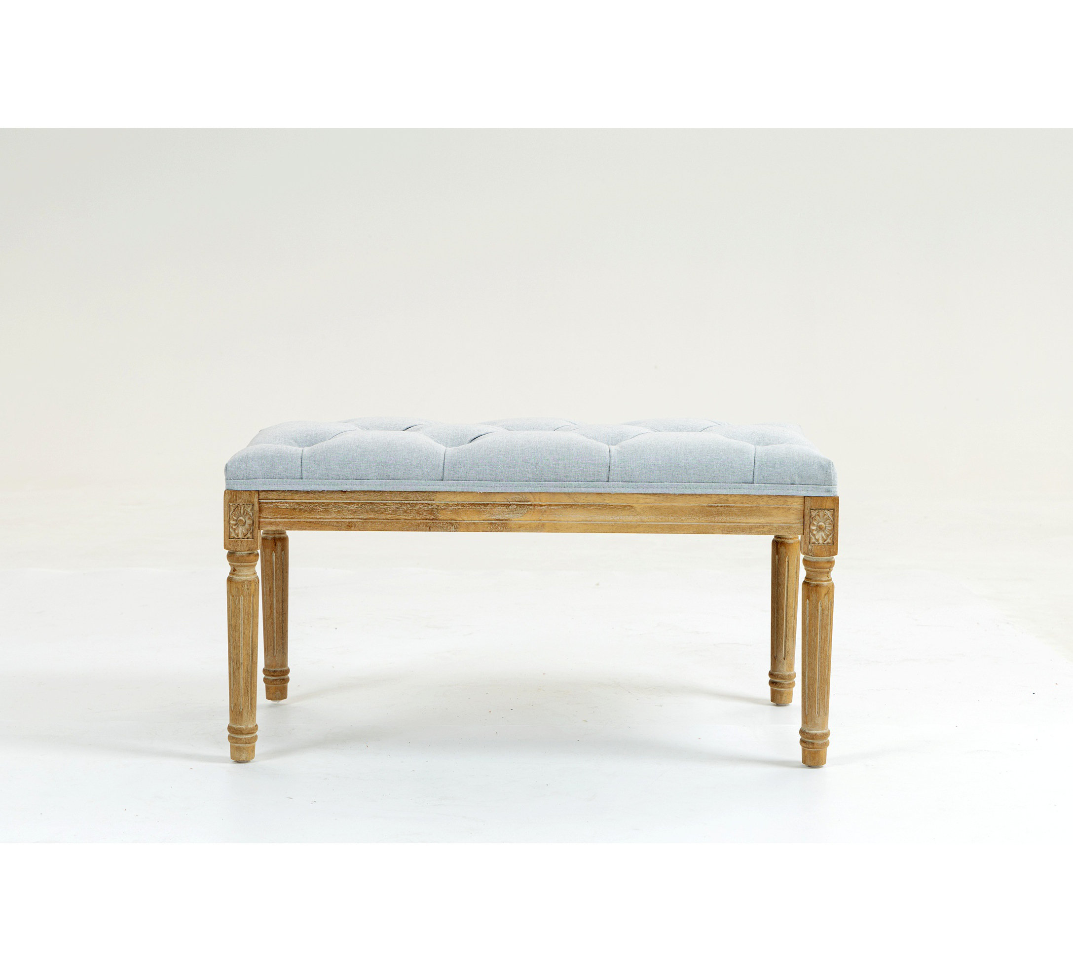Ophelia & Co. French Vintage Bedroom Bench, Blue