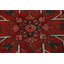 Tapis traditionnel rétro en laine rouge 7 x 11