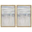 Ensemble de décorations murales bohèmes dorées « Silk Watermark » sur toile imprimée par Art Remedy, cadre noir, 10 x 15-219672884-219672873