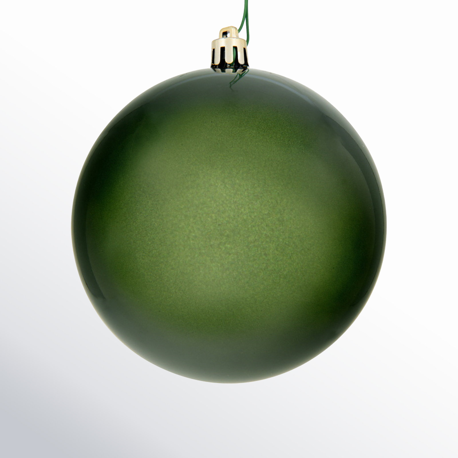 Holiday Décor Ball Ornament, Juniper Green, 3" H x 3" W x 3" D