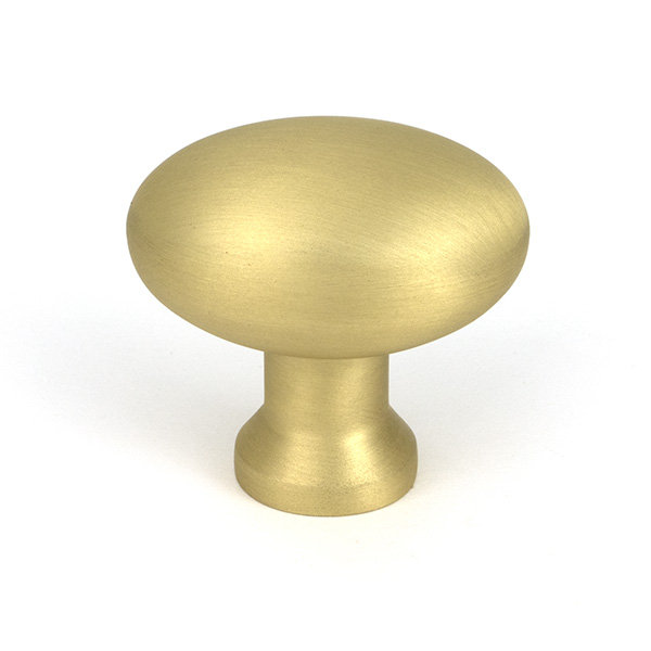 Moore Cabinet Knob, 1.50" Knob Diameter, Satin Brass