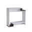 Console contemporaine avec deux tablettes ouvertes - blanc et gris