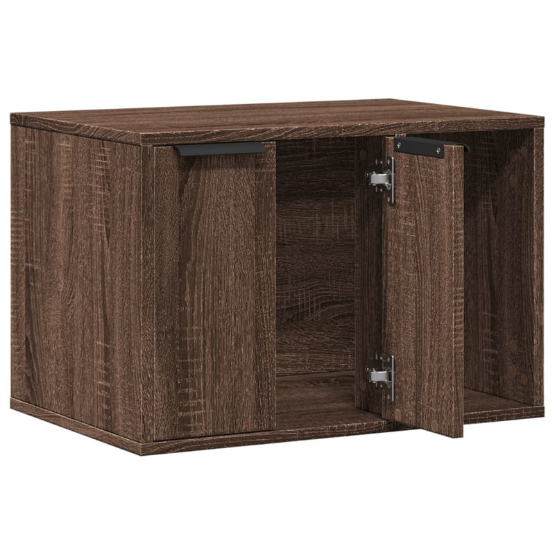 Engineered Wood Stocking Holder, Brown Oak