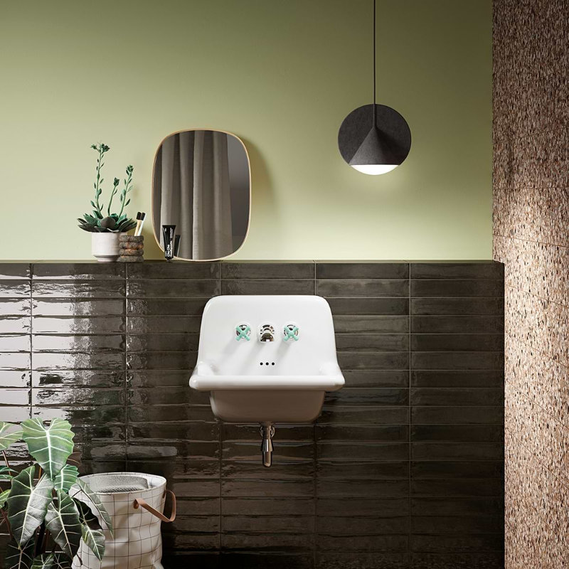 Paint 3x16 Glossy Porcelain Tile, Nero Black
