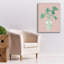 «Epic Graffiti» «Palm Chinoiserie 3 Pink Green V2» par Danhui Nai, art mural sur toile-2053480960