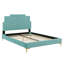 Très grand lit plateforme en velours rose Lindsey-210458506-168801198