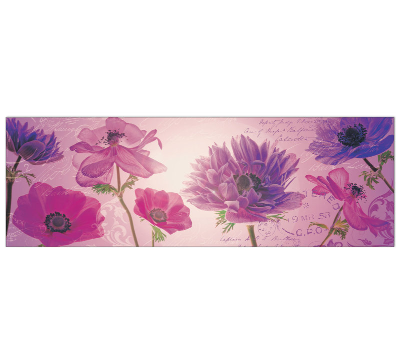 'Flowers In Purple' Graphic Art