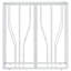 Asruddin 70cm Glass Top Console Table