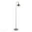 Lampe sur pied industrielle en nickel par Lumisource