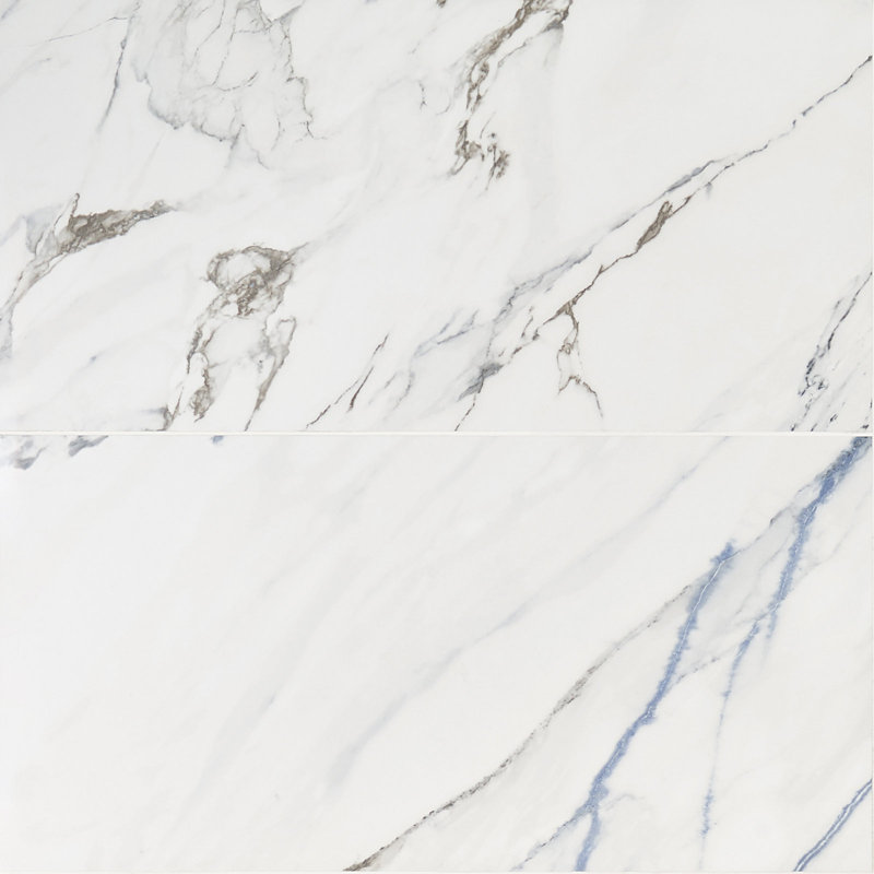 Calacatta Indigo 11.81" X 23.62" Polished Porcelain Floor & Wall Tile