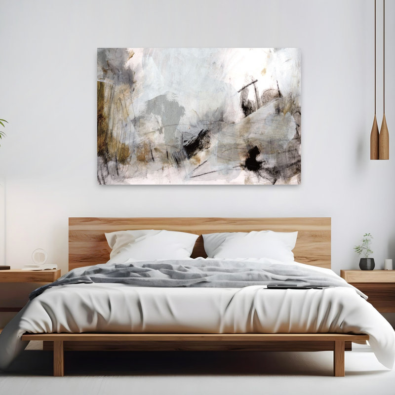 Art contemporain contemporain abstrait, H 40 po x l 60 po