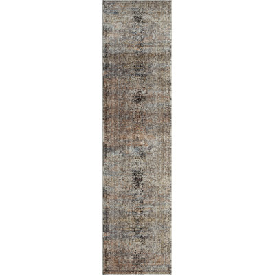Hemet Oriental Area Rug in Gray