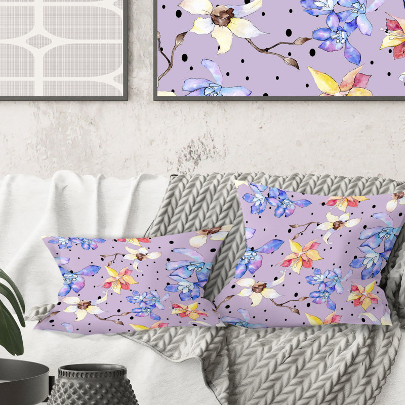 Coussin Floral, 18 po x 18 po