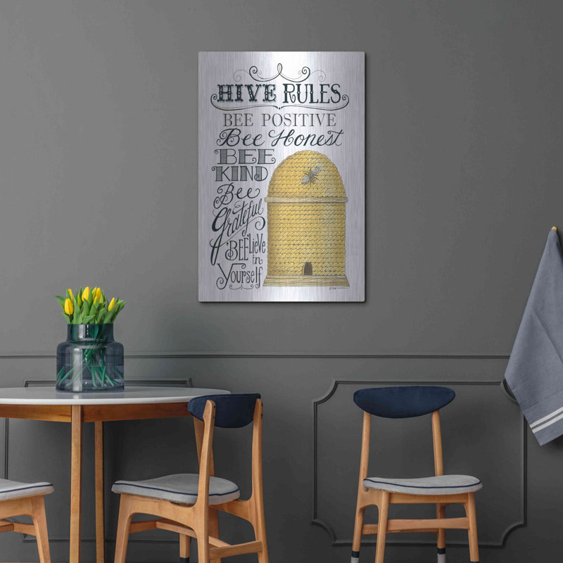 " Hive Rules " by Deb Strain, 36" H x 24" W