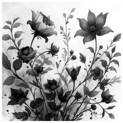Couvertures monochromes botaniques