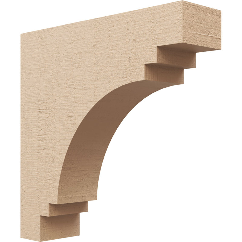 Bois de cèdre brut Pescadero, Corbeau Thane, brun clair apprêté, H 16 po x l 4 po x P 16 po