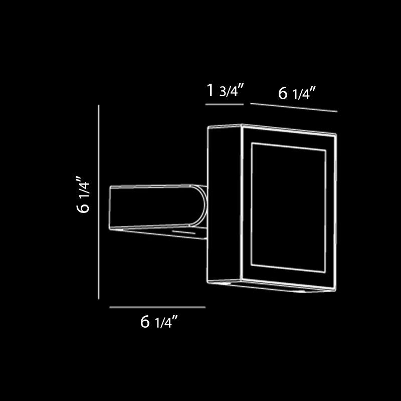 Bravo LED Wall Light, Aluminum