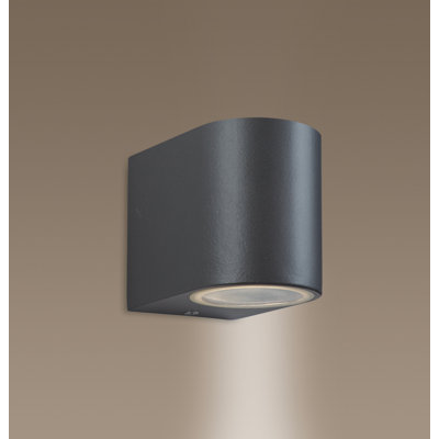 Scenic Gun Metal 8cm H Outdoor Flush Mount