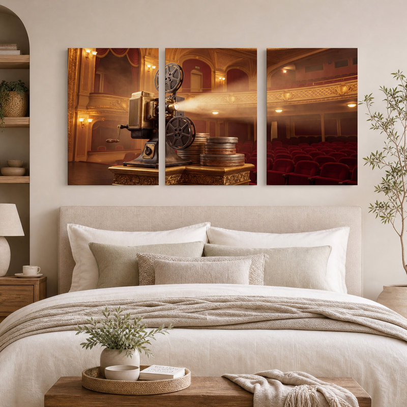 Ensemble de 3 impressions sur toile rétro, H 18 po x l 12 po x 3 pièces