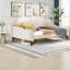 Lits rembourrés durables, beige, style de vie moderne