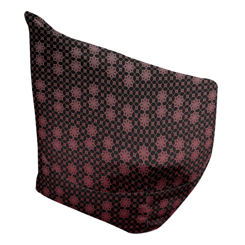 Fauteuil à billes standard & Leffel, H 86 po x l 27 po x P 43 po, Rembourrage poly, Noir/bourgogne