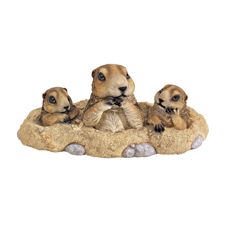 Statue gophers de jardin burrowing copains
