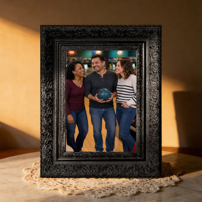5" x 7" Black 1PC Polished Picture Frame for Shelf Decor