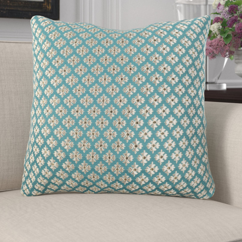 Leonie Embroidered Throw Pillow