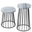 2 Piece Marble Decorative Objects Home Decor Set