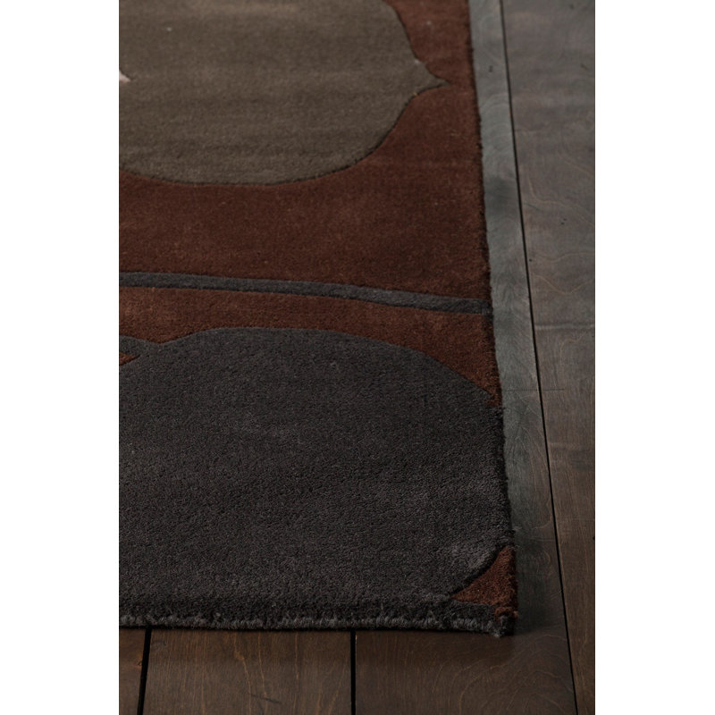 Inhabit Designer Brown Area Rug, Rectangle 7'9" x 10'6"
