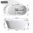 63'' x 29.5'' Soaking Solid Surface Bathtub