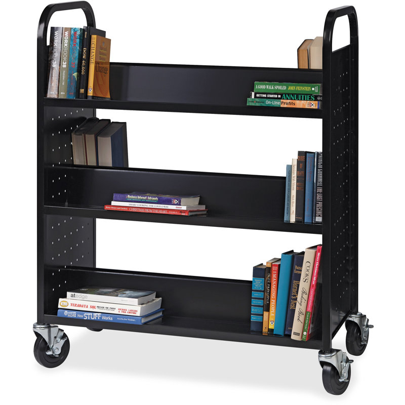 Chariot à livres Borre, Noir, H 46,3 po x l 38 po x P 18 po