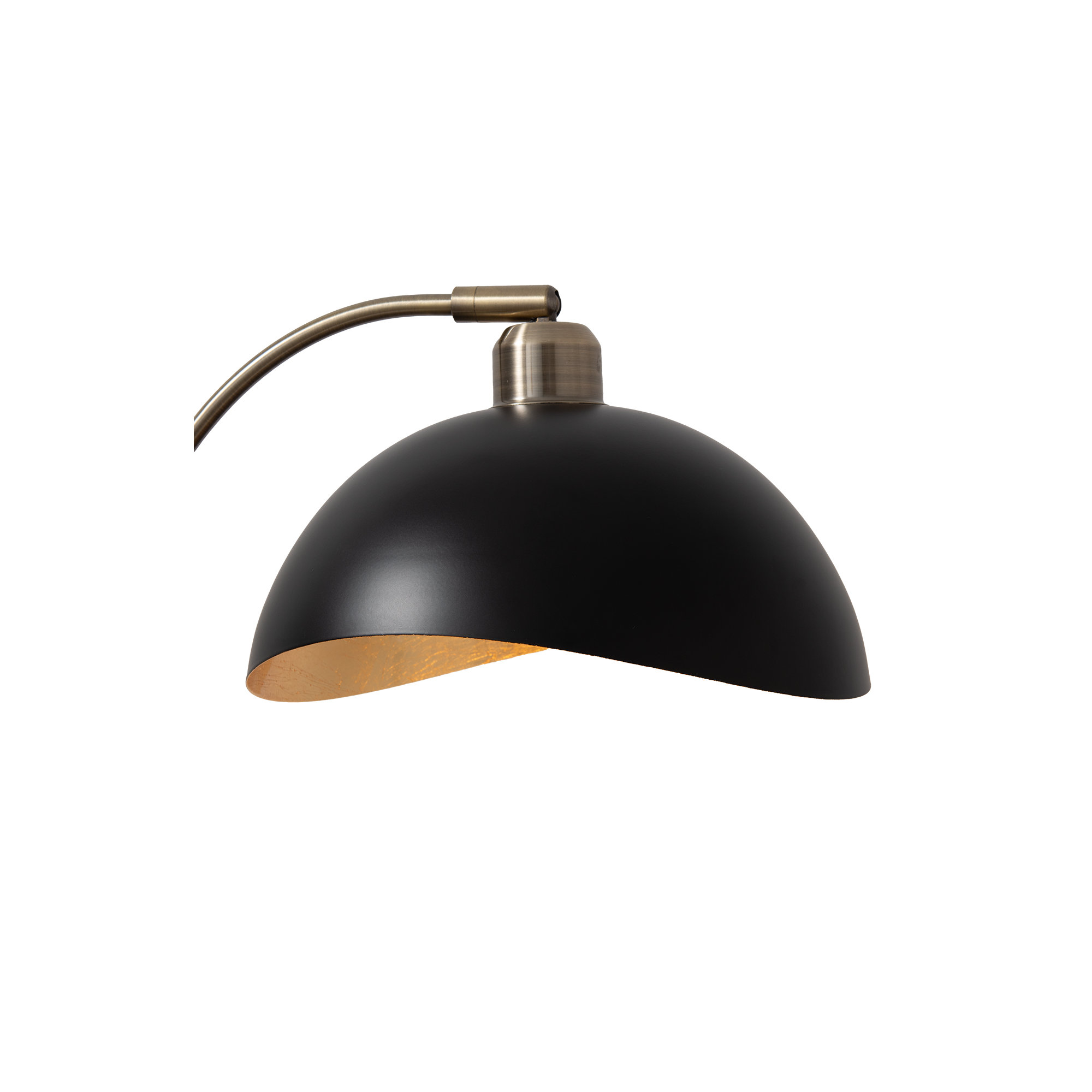 Luna Bella Mini Accent Table Lamp - Weathered Brass, Matte Black, Black Marble Base, Dimmer Switch