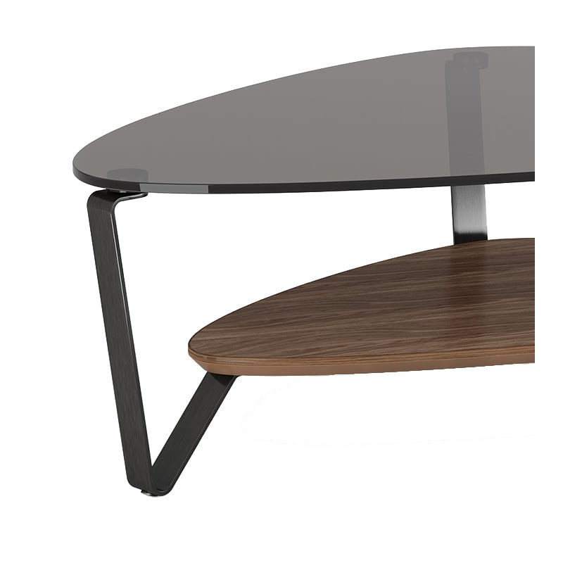 Dino Coffee Table, 15.5" H x 55" L x 33.5" W, Natural Walnut