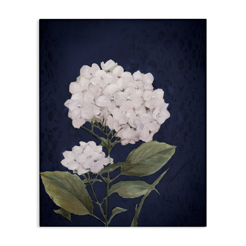 White Hydrangea Blossom Canvas Wall Art by Patricia Pinto, 20" H x 16" W