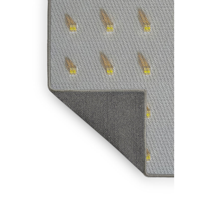 Tapis gris Power Loom, Rectangle 2 pi x 3 pi