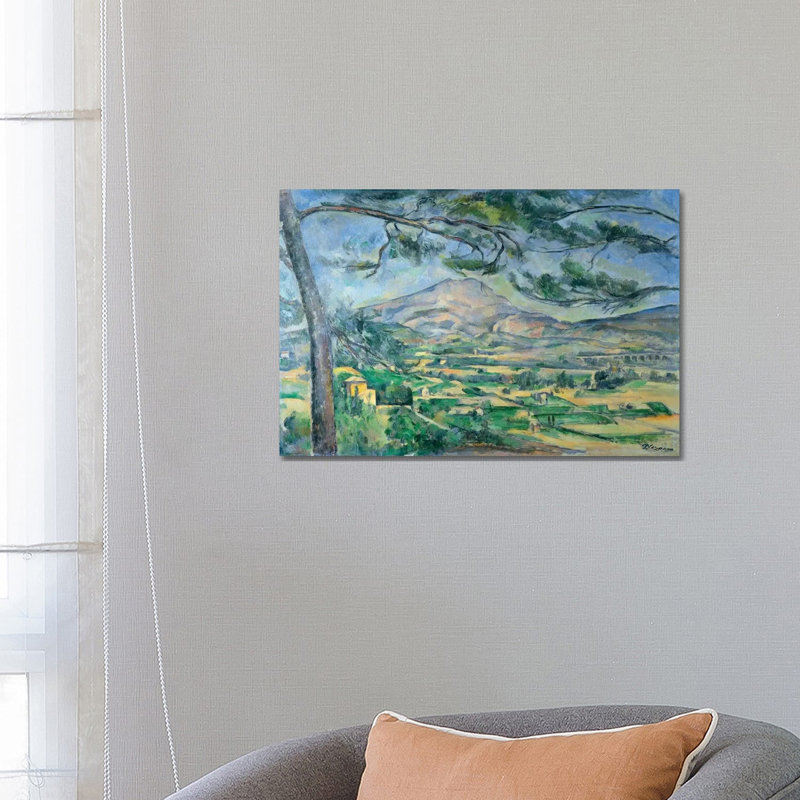 Mont Sainte-Victoire With Large Pine-Tree 1887 by Paul Cezanne - Wrapped Canvas Painting, 66.04 cm H x 45.72 cm W x 1.91 cm D