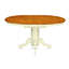 Ensemble de table de salle à manger 7 pièces composé d'une table de salle à manger ovale avec rallonge papillon et 6 chaises de salle à manger, babeurre et cerise