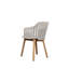 Choice Chair Outdoor and Four Wood Legs Base with Upholstery Cane-line Link Seat Cover-1649011704