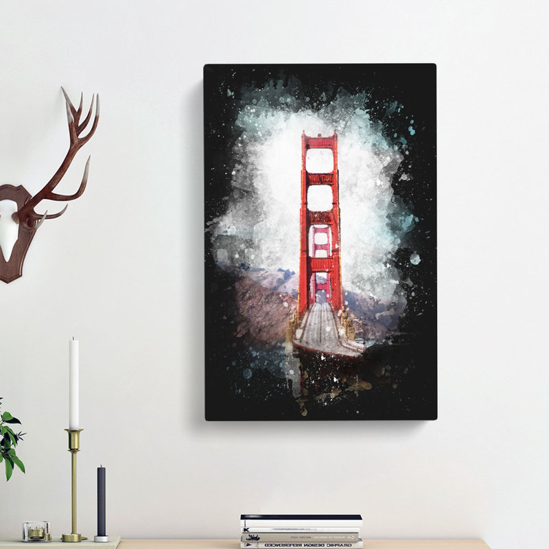 Golden Gate Bridge - Wrapped Canvas, 50cm H x 35cm W x 3cm D